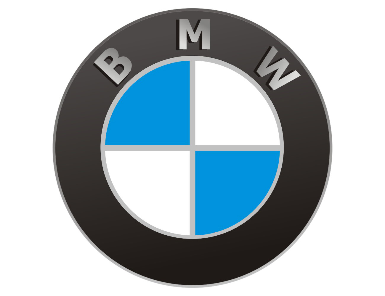 La couleur du logo BMW.