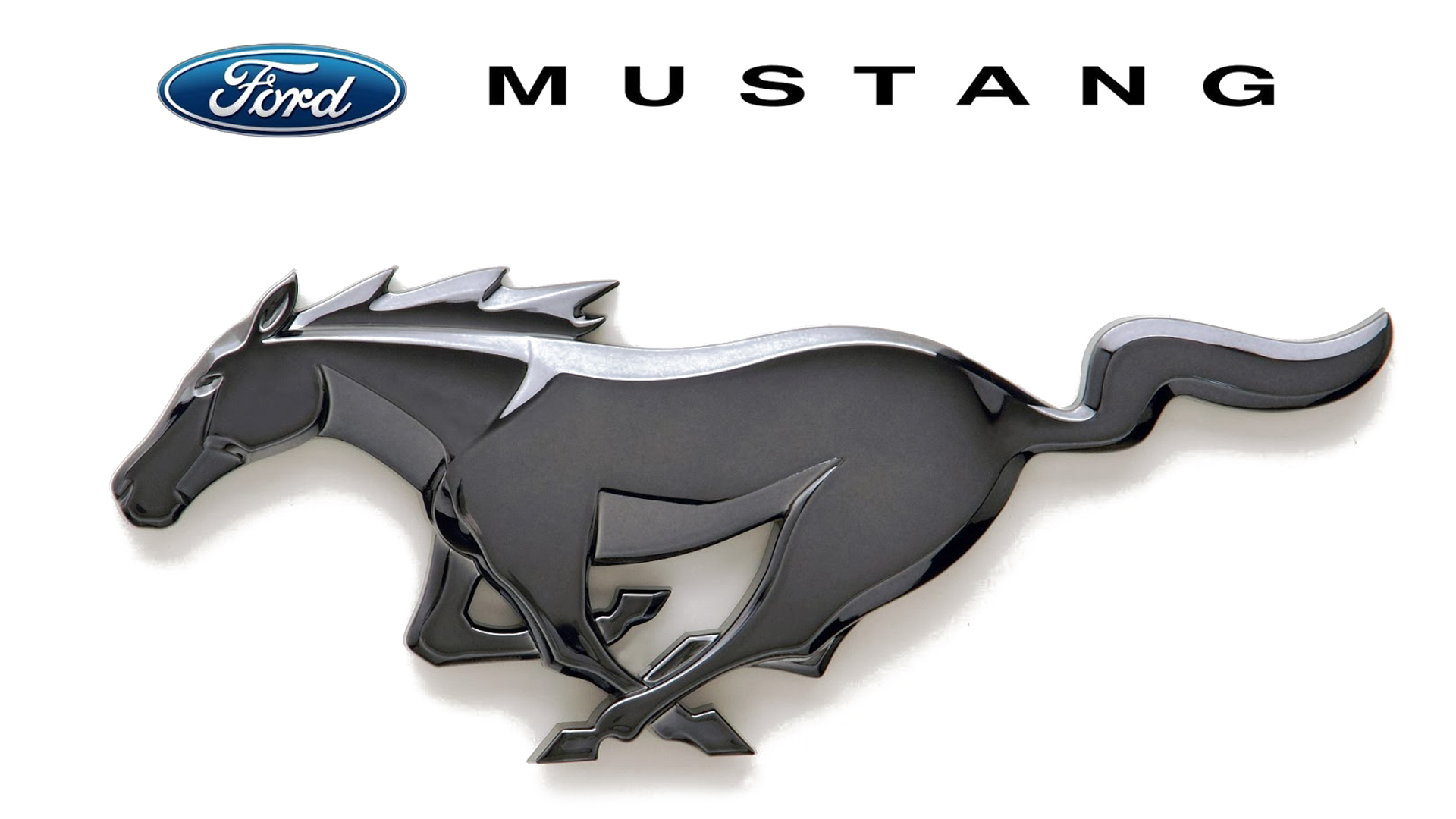 Ford Mustang Argent Cheval Logo de voiture auto Portefeuille à 2 plis en Ford 2 volets 
